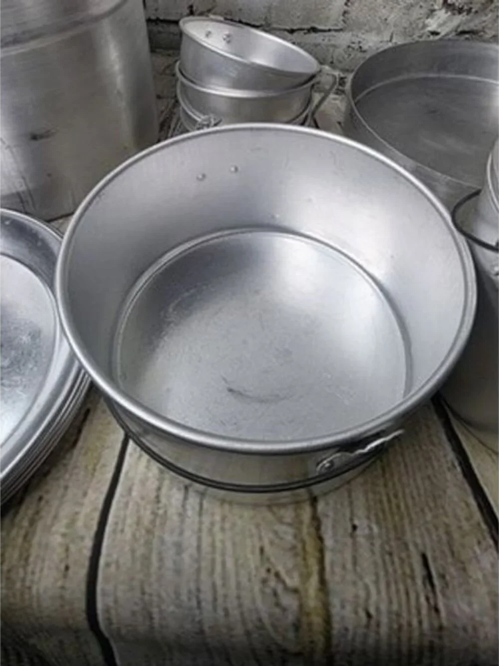 Vintage Aluminum Camping Cook Set 13 Pieces Plates Cups Pots
